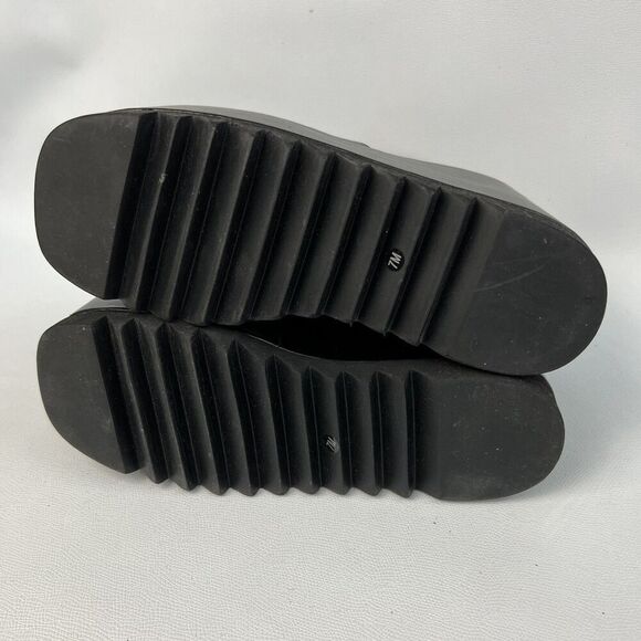 Current Mood Boots Women's 7 Black Platform Chunky Lug Sole Goth Emo Punk Grunge - Picture 8 of 11